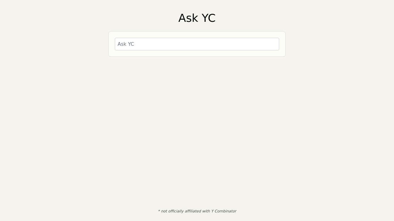 Ask YC